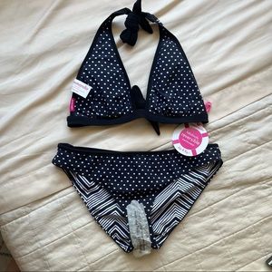 NWT Commando Reversible Polka Dot Print Two Piece Bikini